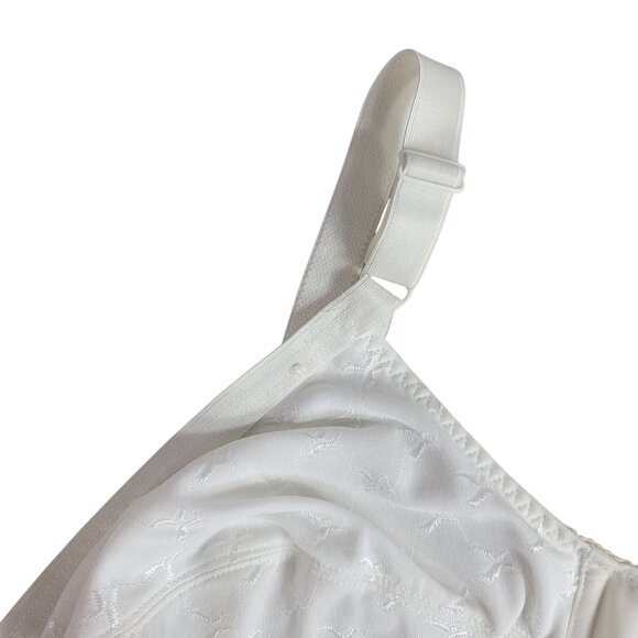 Dandy By Youthcraft Wireless Bra White 44C Adj Full Coverage Lined Unpadded VTG - Picture 4 of 9